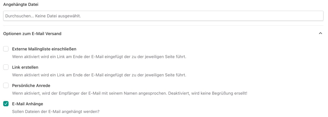 Sprachabhängige Datei an E-Mail anhängen